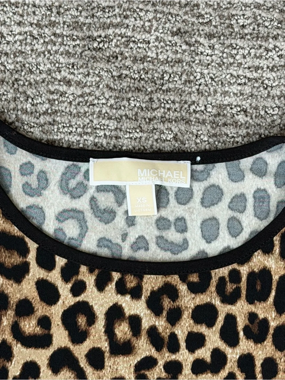 Michael Kors Leopard Print Dress Size XS